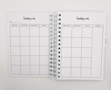 Load image into Gallery viewer, Undated Welsh Diary (Green and white)