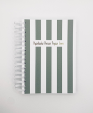 Load image into Gallery viewer, Undated Welsh Diary (Green and white)